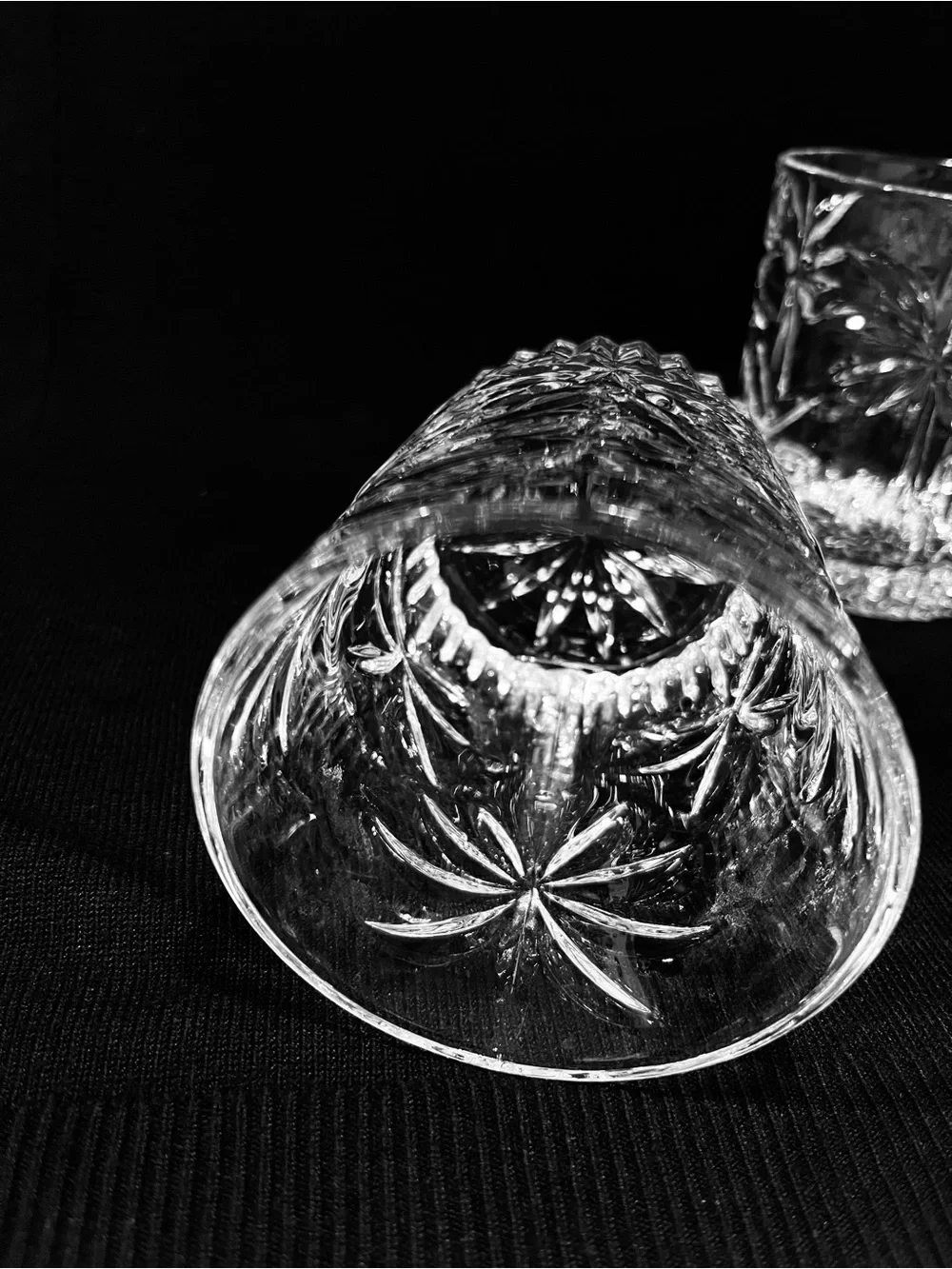 Godinger South Beach Palm Collection Crystal Double Old-Fashioned 4 Glasses